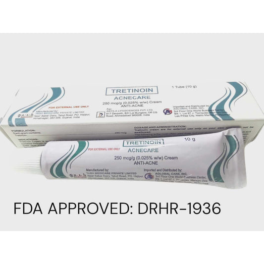 ACNECARE Tretinoin 250mcg/g 0.025%w/w Cream 1 Tube 10g