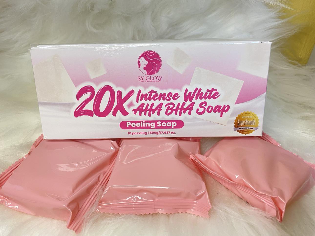 Sy Glow 20x Intense white AHA BHA Peeling soap 50g