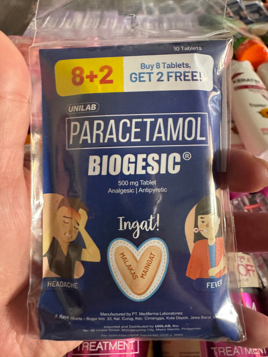 PARACETAMOL | BIOGESIC 10tablets
