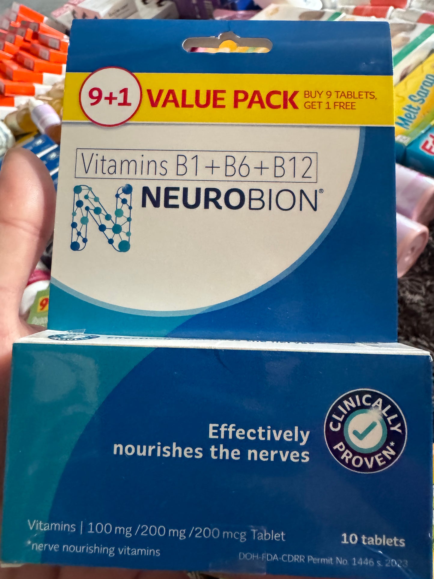 NEUROBION Vitamin B1 + B6 + B2 10tablets