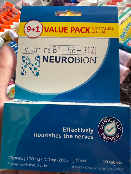 NEUROBION Vitamin B1 + B6 + B2 10tablets