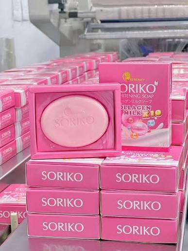 Soriko Whitening Collagen Milk Soap 80g
