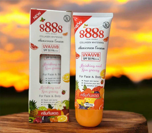 8888 TOTAL DOUBLE COLLAGEN WHITENING sunscreen Cream spf50 PA+++ 80