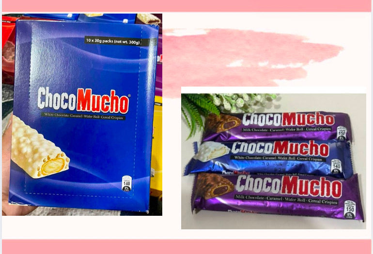 Choco Mucho White Caramel Wafer Roll 10x30g 300g