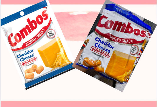 Combos Stuffed Snacks Cheedar Cheese Bake Cracker