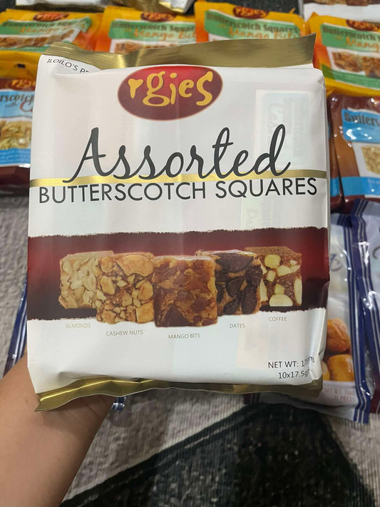 Rgies Assorted Butterscotch Squares 175g