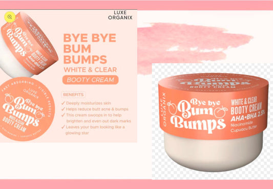 Luxe Organix Bum Bumps White&Clear Beauty Cream